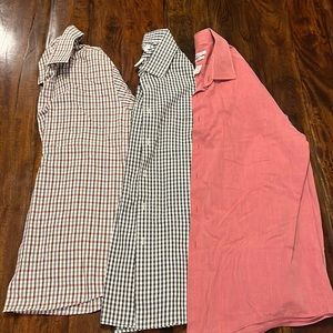Lot of three Van Heusen men’s dress shirts